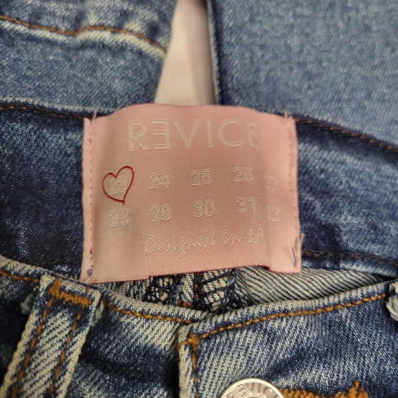Revice Denim Star Bootcut Jeans High Rise Size 23 Vintage Wash Y2K - Picture 3 of 7
